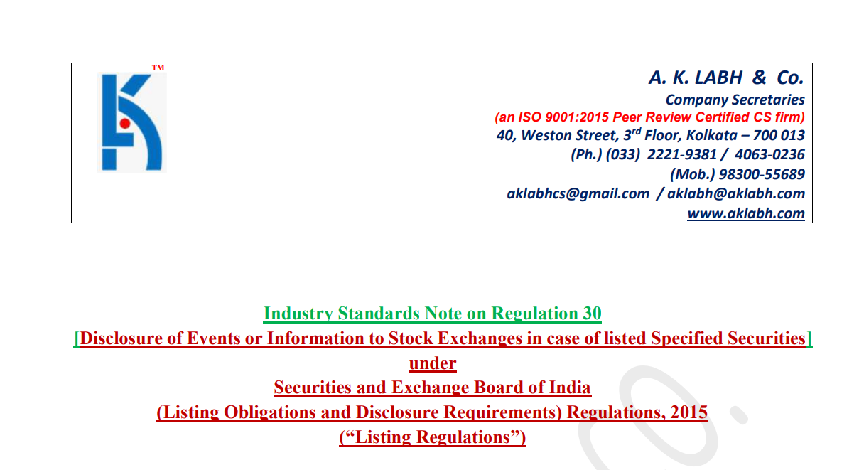 SEBI Amendments